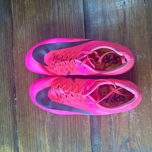 Nike Women's Bright Pink track and field Runner Shoes with Dark Swoosh